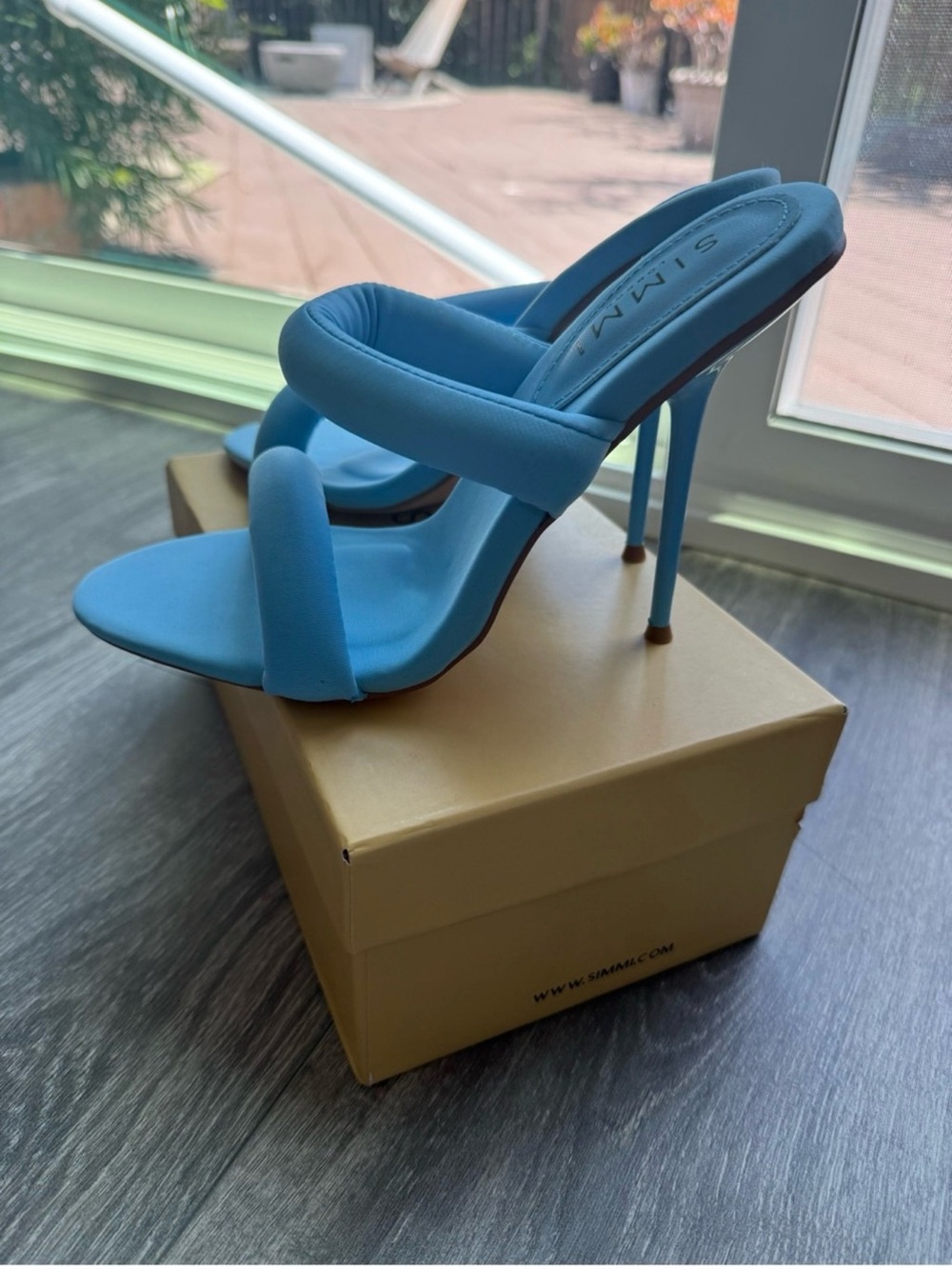 Simmi London Lori Blue Padded Stiletto Heels | Size 7 | Never Worn